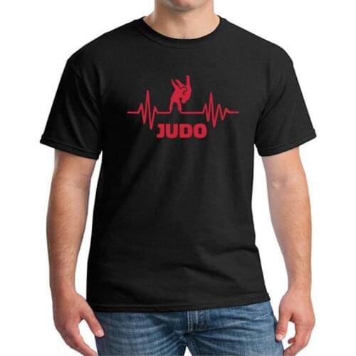 Summer Fashion Short Sleeve t shirt Heartbeat Of Judo Men Printed T Shirts Cotton Funny Leisure Tops Cool Loose Tees Camisetas
