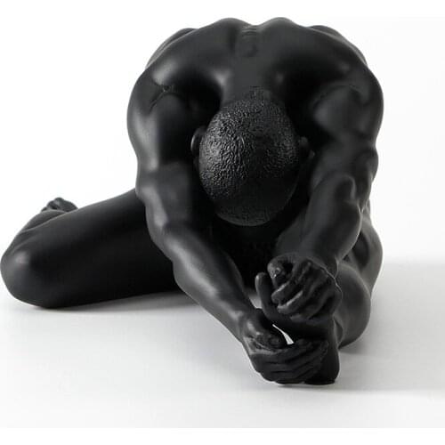 Modern naked male masculin mask dies Star naked art men Creative nude art male gymnastics sculpture decoration
