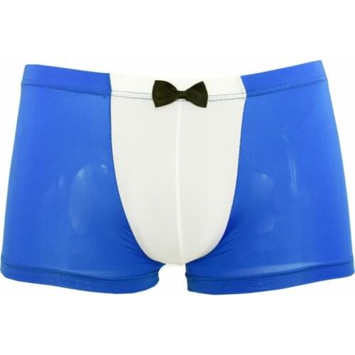 Howe Ray Underwear Men Boxer Shorts Ice Silk Mens Boxers Transparent Panties Sexy Male Underpants Couples Tie Convex Bulge