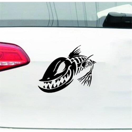 Fish Bone Motorcycle Decors Car Sticker And Decals Shark Skeleton Auto Decoration Vinyl Film Car Body Decal Stickers Car-styling