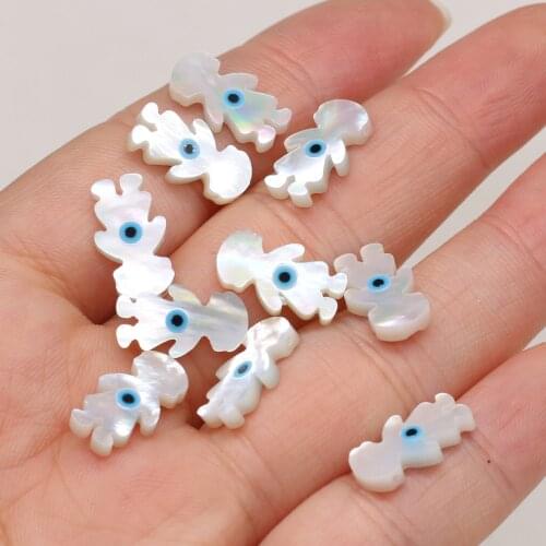 Natural White Shell Child Pendant Beads Decoration Making DIY Bracelet Necklace Earrings Hair Bun Gift Jewelry Accessories Bead