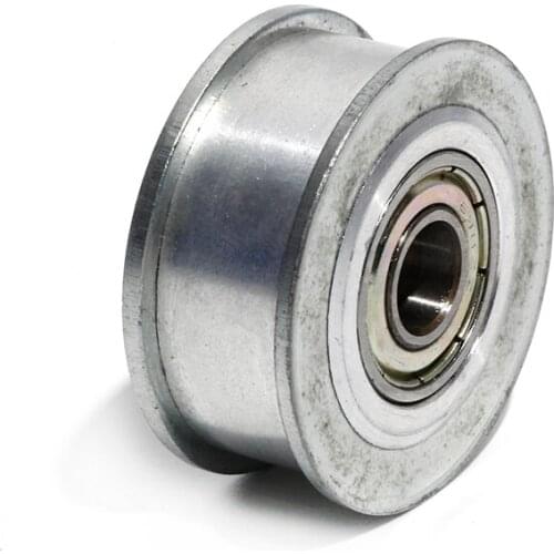 XL20T Idler Pulley Without Teeth 5/6/7/8/10/12/15mm Bore Idle Belt Pulley 11mm Belt Width Bearing Synchronous Wheel