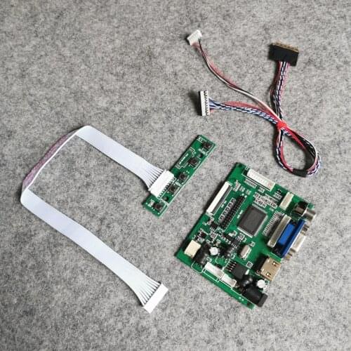 60Hz WLED notebook Fit LP156WFC/LP173WF1/HSD173PUW1 matrix VGA AV DIY kit LCD monitor controller board 1920*1080 LVDS 40Pin