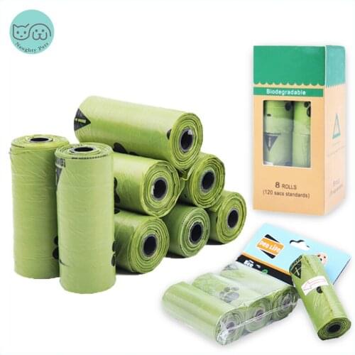Dog Poop Bags Biodegradable Earth Friendly Green Puppy Cat Poop Bag Dispenser Pooper Scooper Collector Scoop Waste Garbage Bags