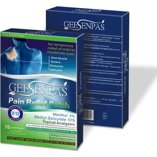 400pcs/40boxes Herbal Pain Reliever Pain Relieving Patch Relieve Backache and Neck Pain