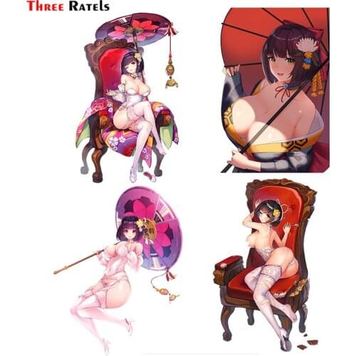 Three Ratels F139 sexy hentai daika anime girl last origin funny Cartoon Anime Car Styling Vinyl Stickers auto accessories
