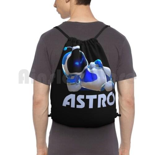 AstroS Playroom Backpack Drawstring Bag Riding Climbing Gym Bag Astros Playroom Astro Ps5 Play Station Playstation 5 Games