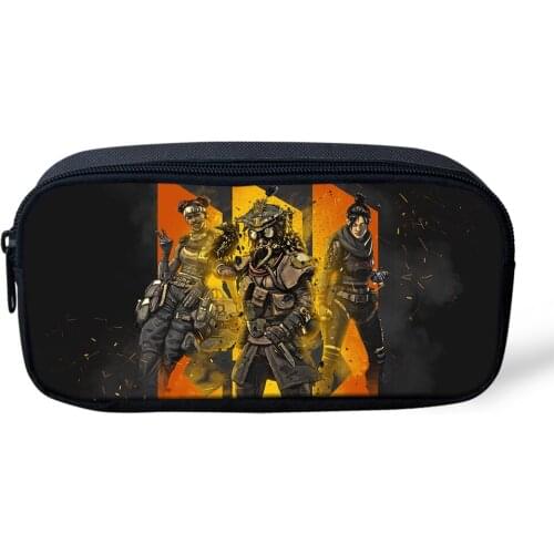 Black Butterfly Big Capacity Pencil Case Game Characters Print Pencilcase School Pencil Bag School Box Pencils Pouch Stationery