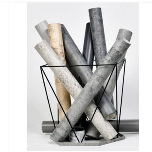 New Cement Gray linen pattern waterproof wallpaper self-adhesive solid color dormitory bedroom wall stickers cabinets furniture