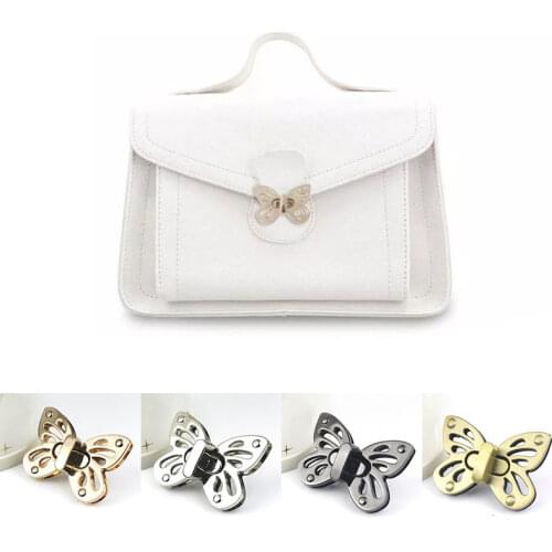 Vintage Butterfly Bag Lock Buckle Clasp Metal Turn Twist Lock Hardware DIY Craft Handbags Shoulder Bags Purse Tote Accessories