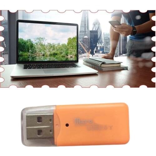 High Quality Mini USB 2.0 Card Reader For Micro SD Adapter Play TF PC Colourful Choose and Card from For Tablet Plug Card H6C3