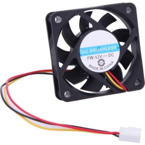 High Quality Portable DC 12V 6cm PC Cooling Fan Oil Bearing 3Pin Connector P4 Single Fan for Computer PC Dropshipping