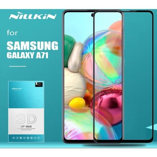 For Samsung Galaxy A71 Glass Nillkin 3D CP+ Max Full Cover Safety Tempered Glass Screen Protector for Samsung Galaxy A71 Glass
