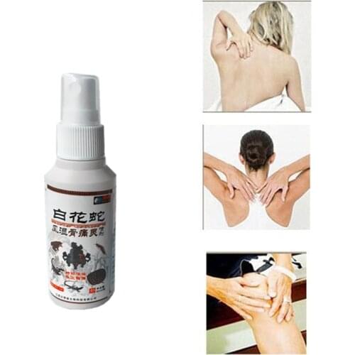 Snake Venom Acesodyne Hot Compress Rheumatism Arthritis Chest Pain Legs Ached Acupuncture Musk Spray 80ml/bottle