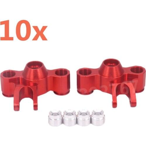 10Pieces RC Car Upgrade Part Steering Hub Carrier(L/R) 5334 For 1/10 Traxxas E-Revo Summit Slayer Maxx 3903/5/8 4907/8 T4114BLUE