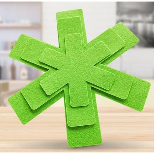 3pcs Pot Pan Protectors Divider Pads To Prevent Scratching Separate And Protect Surfaces Non-stick Pans For Cookware