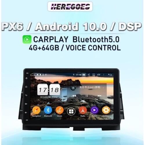 Carplay PX6 DSP IPS Android 10 Car Radio Multimedia Player For Nissan Kicks 2016 2017 2018 2019 Autoradio Navigation GPS Stereo
