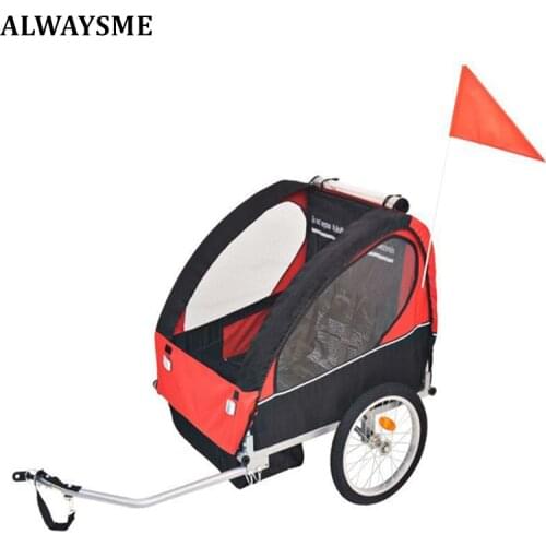 ALWAYSME 2 Wheels Child Baby Kids Bike Child Trailer Stroller,Fits 1-2 Kids