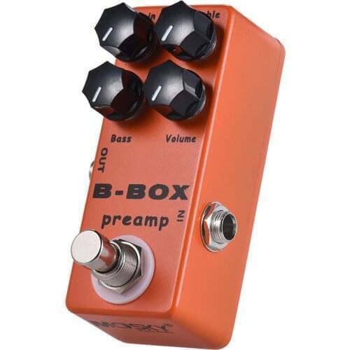 MOSKY B-Box Overdrive Electric Bass Guitar Effect Pedal Preamp Electric Guitar Board for Tremolo Music Effector Synthesizer