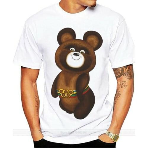 T-shirt man fashion brand tees bear of ussr tshirt men t-shirt tops male top tees drop shipping