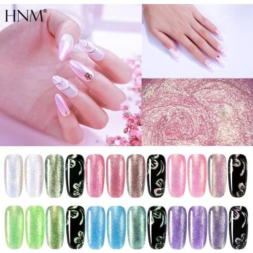 HNM Mermaid Legend Gel Nail Polish Glitter Bling UV LED Soak Off Long Lasting Nail Varnish Primer GelLak Lacquer 5ML