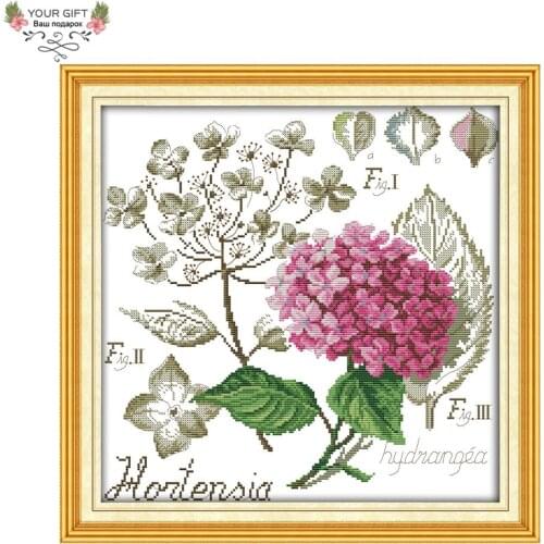 Joy Sunday H496 14CT 11CT Stamped and Counted Home Decoration Shadows Of Flowers Needlework Embroidery Cross Stitch