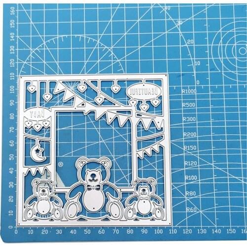 Julyarts Bears Christmas Dies Scrapbooking Cutting Dies new 2020 Crafts Embossing Die Cut Stencils