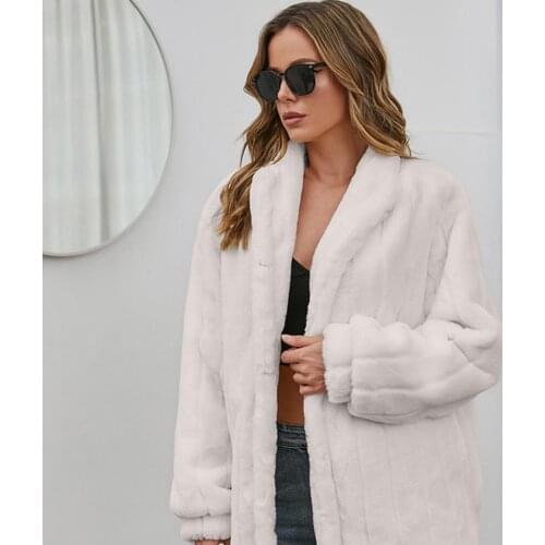 Stand Collar Open Front Winter Women Coat Faux Fur Long Sleeve Long Fluffy Cardigan Outerwear Jacket Women Casual Clothing 3XL