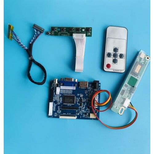 Kit for LP150X1 1024X768 LCD Screen remote 2AV Controller Board 30PIN LED panel LCD HDMI-compatible VGA 15.0"