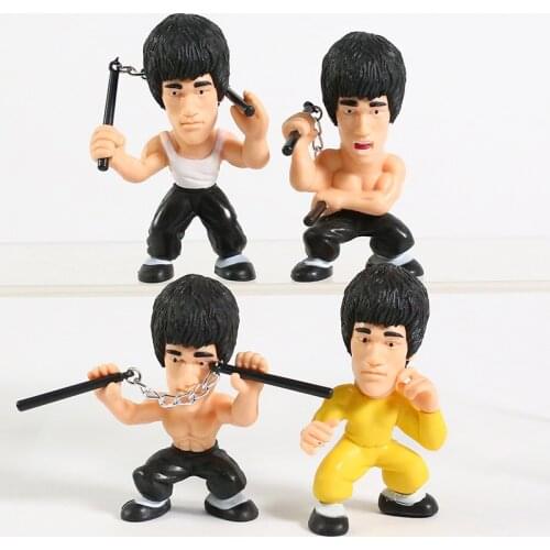 Kung Fu Master Bruce Lee Q Versions PVC Action Figure Collectors Toys