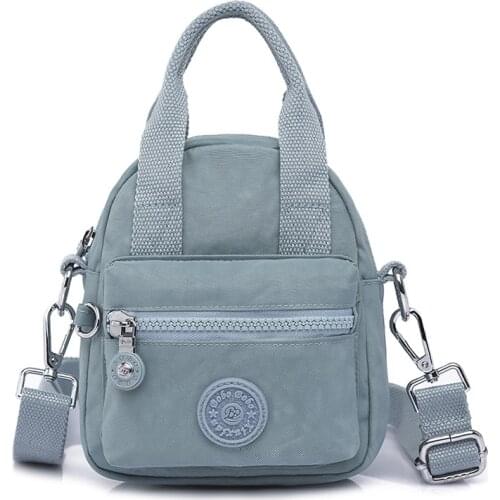 Hot Sale Small Bag Female 2021 Spring New Candy Color Lightweight Womens One-shoulder Handbag Casual Nylon Messenger Female Bag