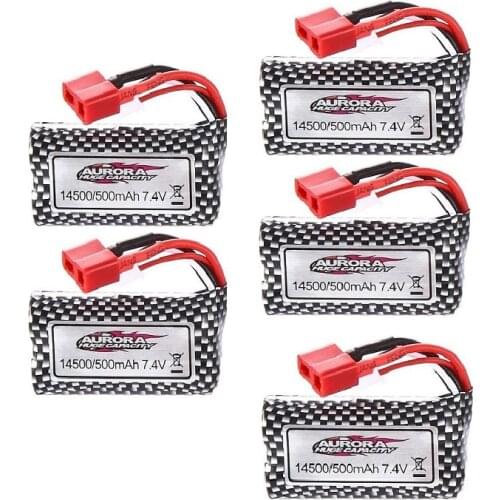 7.4v 500mAh lipo battery T Plug 14500 for XLH XINLEHONG 9145 high speed RC truck rc car