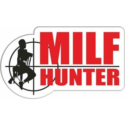 Personality Car Stickers Accessories Milf Hunter Mom Mother Sex Motorcycle Cover Scratches Waterproof PVC 13cm *8cm