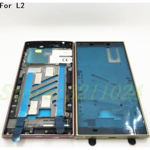 New For Sony Xperia L2 Front LCD Middle Frame Bezel Plate Chassis Housing Replacement Parts