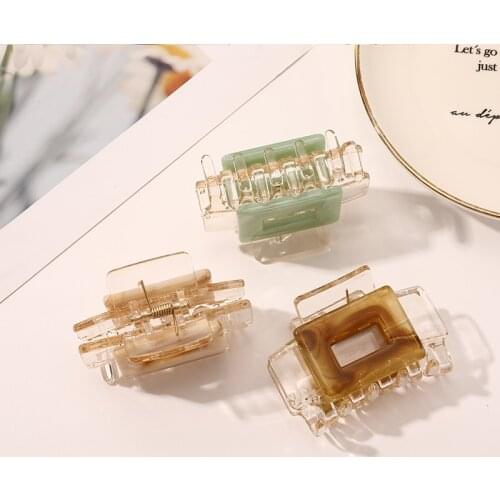 New simple personality hairpin retro wild transparent hair catch back head catch clip headdress hair accessories womenSY179