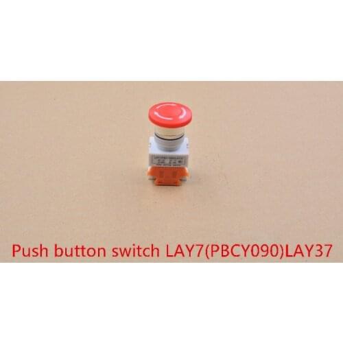 AC 660V 10A 40mm red sign emergency stop switch push button mushroom pushbutton LAY37-11ZS Y090 1pcs