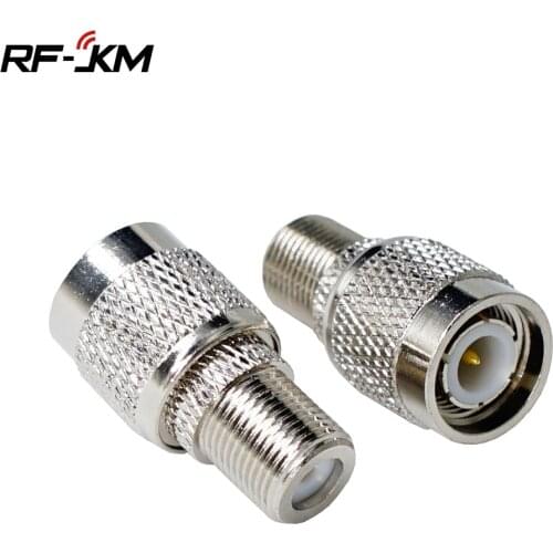 TNC Male Plug To F Female Adapter Socket F to TNC connector Nickel Plated Brass Straight Coaxial RF Adapters