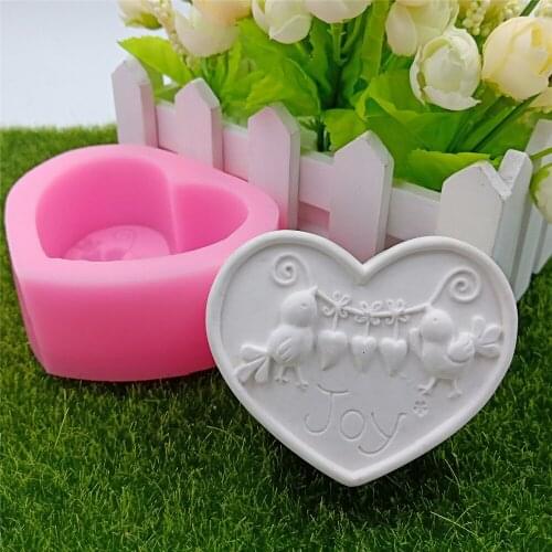 Heart Chick Design Handmade Soap Molds Silicone Soap Mold 3D DIY Mould