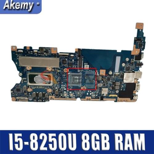 UX461UN notebook mainboard with I5-8250U CPU 8GB RAM For ASUS ZenBook UX461UN UX461U UX461F UX461FN Laotop motherboard Mainboard