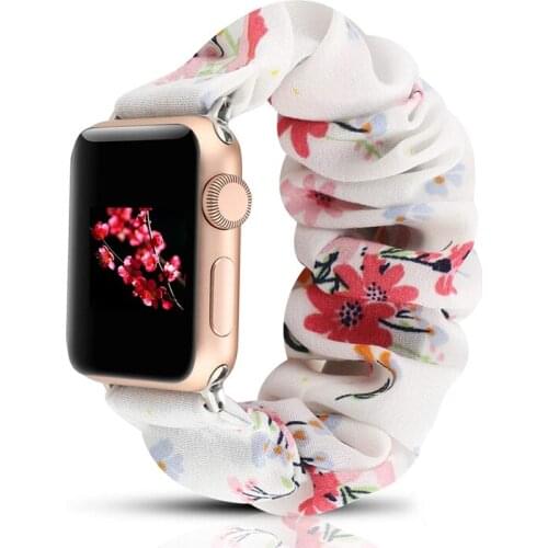 Watch accessories strap for apple watch band 38mm/40mm/42mm/44mm iwatch series 5/4/3/2/1 wristbelt Scrunchie Elastic bracelet