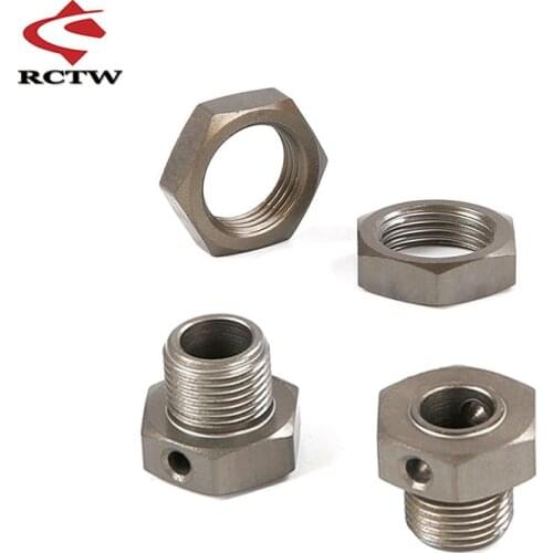 Hard Oxygen Upgrade 17mm Hex Hub Axle or 16mm Nut Set for 1/8 HPI Racing Savage TD/XL FLUX Rovan TORLAND Monster Brushless Truck