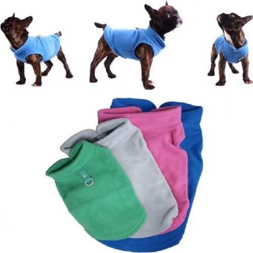 Winter Fleece Pet Clothes for Dogs Puppy Clothing French Bulldog Coat Pug Costumes Jacket For Small Dogs Chihuahua Hondenkleding