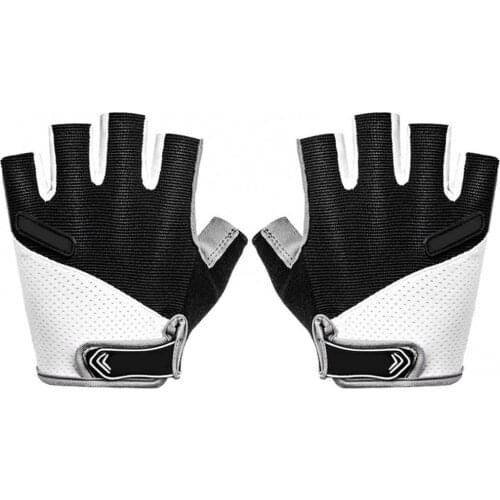 1 Pair Men Women Breathable Half Finger Cycling Anti Slip Pad MTB Bike Gloves