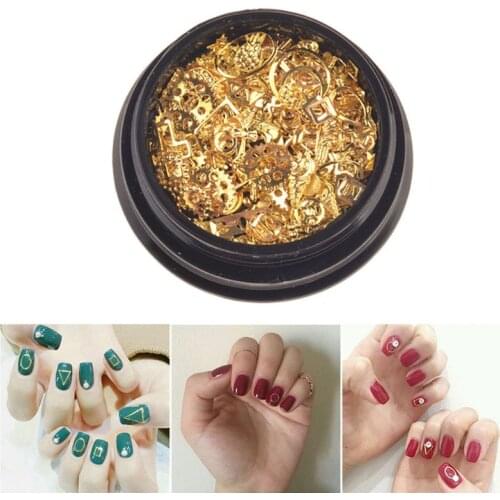 120Pcs Mixed Steampunk Golden Metal Moon Star Cogs Gear Conch Pineapple Charm UV Frame Resin Jewelry Fillings Art Crafts