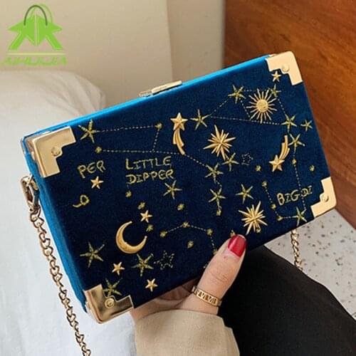 2021 Luxe Metalen Badge Doos Vorm Handtas Purse Chain Party Clutch Bag Nieuwe Kawaii Schouder Crossbody Messenger Tassen Voor