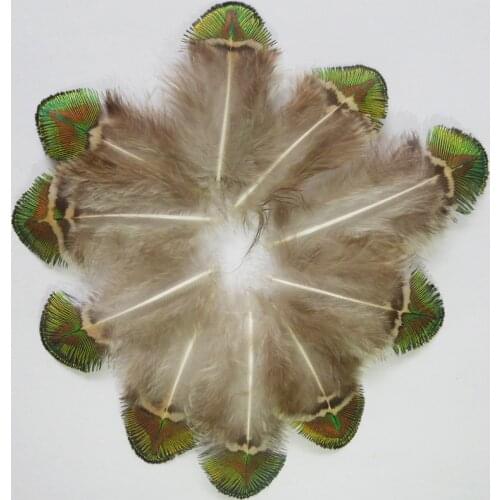 30Pcs,Fly Tying,Veren, Crafts DIY GOLD GREEN BLUE Peacock Plumage Feathers for Jewelry Making Home Party Decoration Plumas,Plume