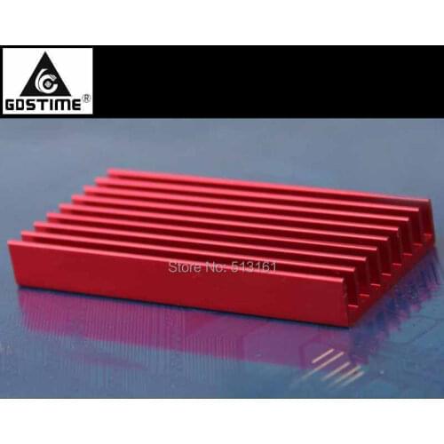 5 Pieces Gdstime 60x30x8mm Radiator Cooler Fins Red Anodized USB ASIC BTC Aluminum Heatsink