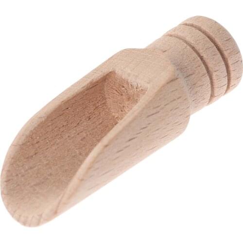 6pcs Wooden Spoon Coffee Tea Scoops Mini Candy Bath Salt Spices Flavors Spoons Manualidades Cucharas Antique Spoon