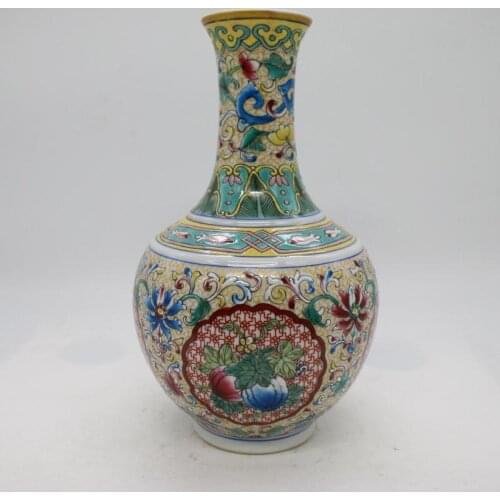 #7 Antique MingDynasty porcelain vase,Enamel bottle,,hand painting crafts,Decorations,collection &Adornment,Free shipping
