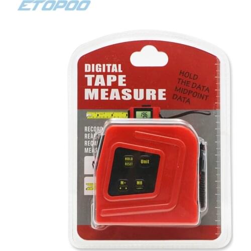 ETOPOO 5M Large LCD Digital Tape Measure Digital Display with Feet/Inch/Metric Unit Conversion Electronic Measuring Tape